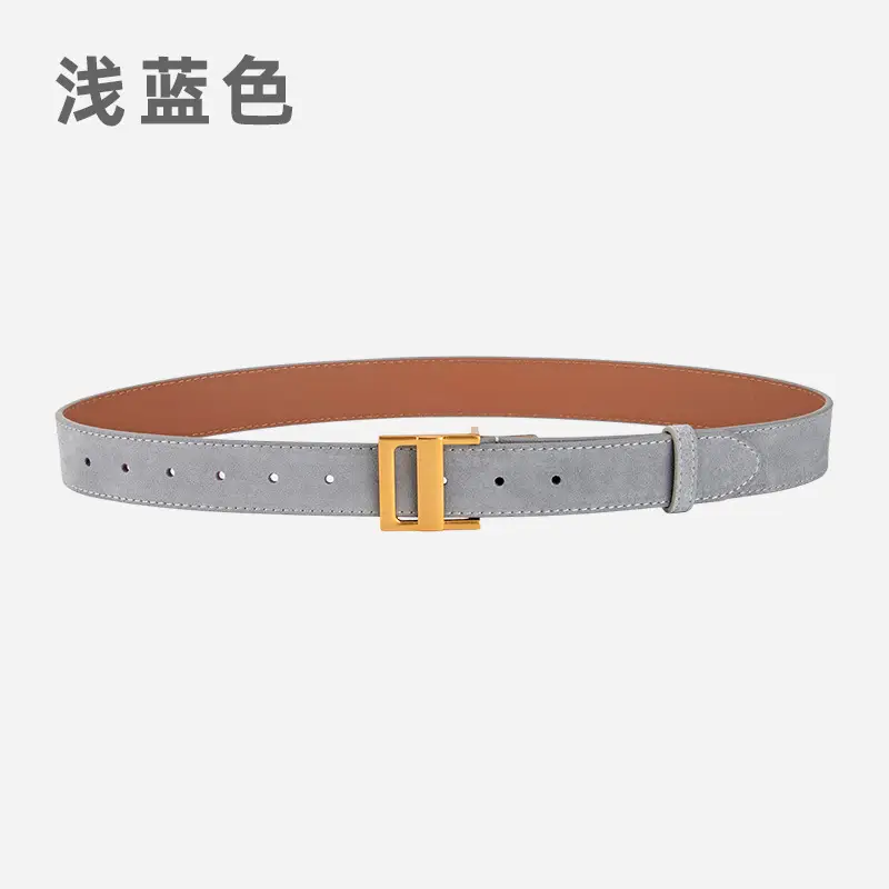 Women's Cross-Country Matte Belt with Gold Buckle - Image 10