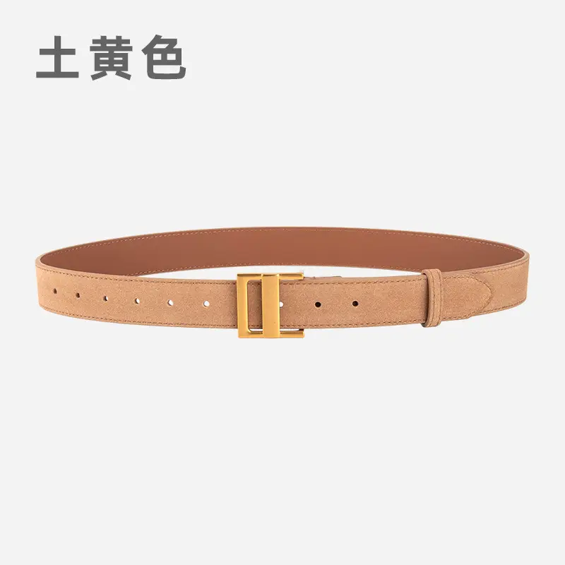 Women's Cross-Country Matte Belt with Gold Buckle - Image 12
