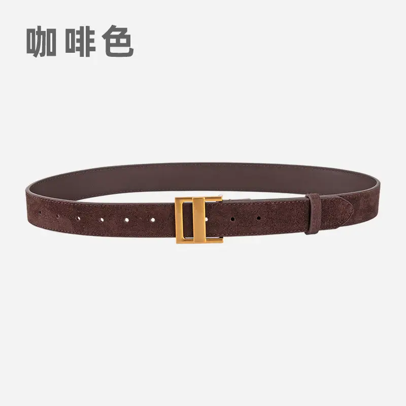 Women's Cross-Country Matte Belt with Gold Buckle - Image 7