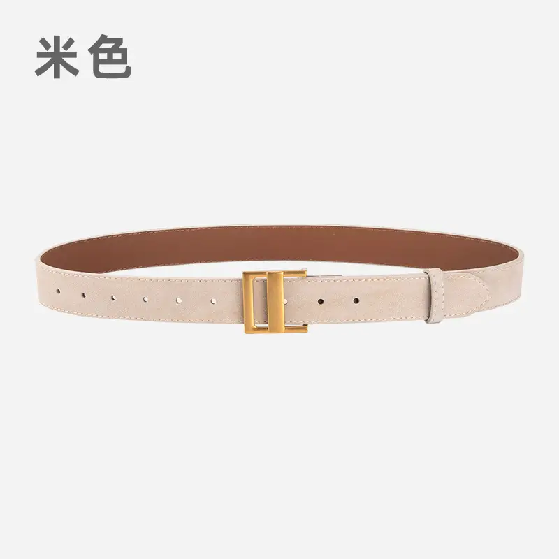 Women's Cross-Country Matte Belt with Gold Buckle - Image 8