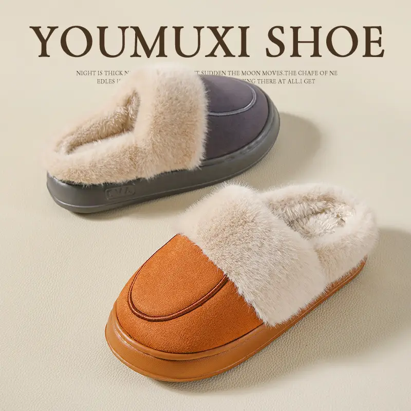 Women's Cotton Warm Indoor Slippers Winter Autumn