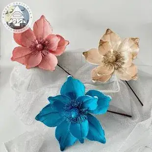 Cross-Border Velvet Christmas Flowers Rose Gold Decor — feature 7