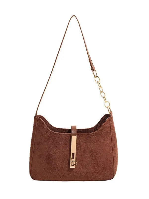 Brown Korean Style Shoulder Bag for Women 2024 - Image 9
