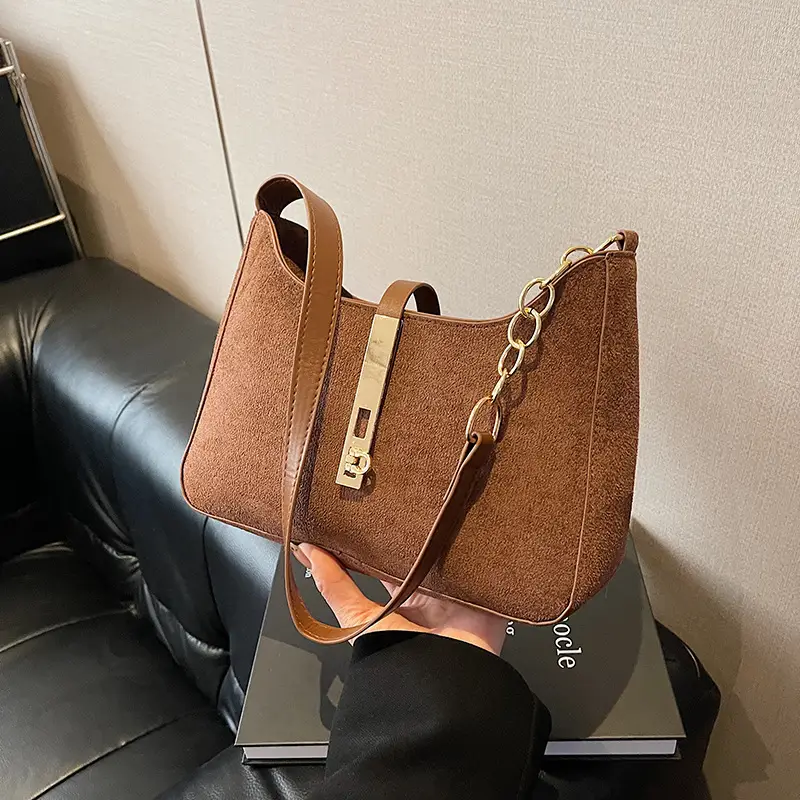 Brown Korean Style Shoulder Bag for Women 2024 - Image 3
