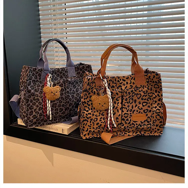 Leopard Print Large Shoulder Bag for Women — feature 12
