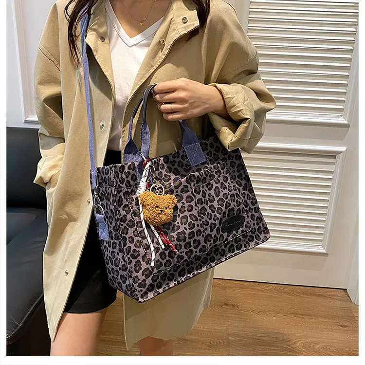 Leopard Print Large Shoulder Bag for Women — feature 17