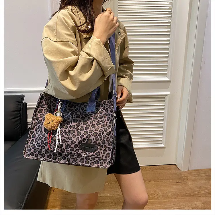Leopard Print Large Shoulder Bag for Women — feature 18