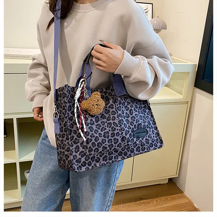 Leopard Print Large Shoulder Bag for Women — feature 19