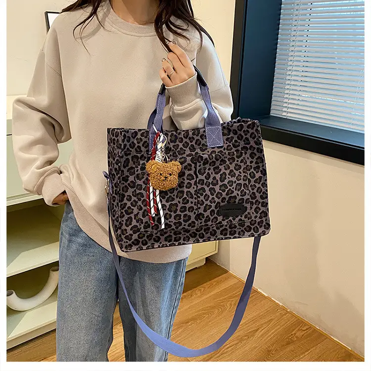 Leopard Print Large Shoulder Bag for Women — feature 20