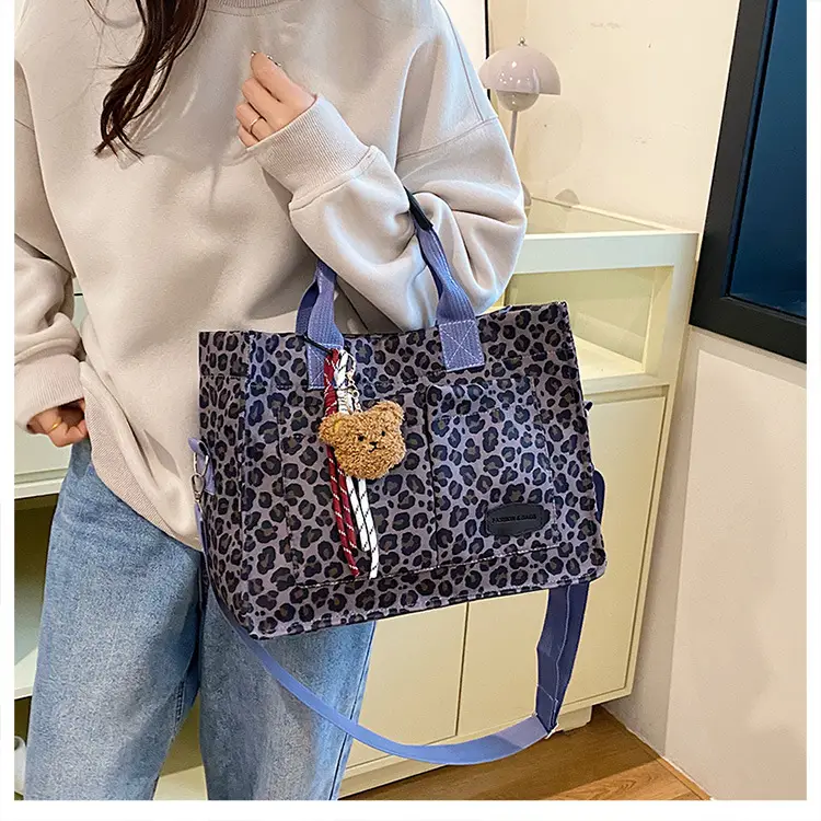Leopard Print Large Shoulder Bag for Women — feature 21