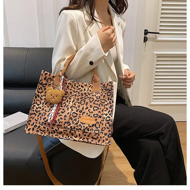 Leopard Print Large Shoulder Bag for Women — feature 22