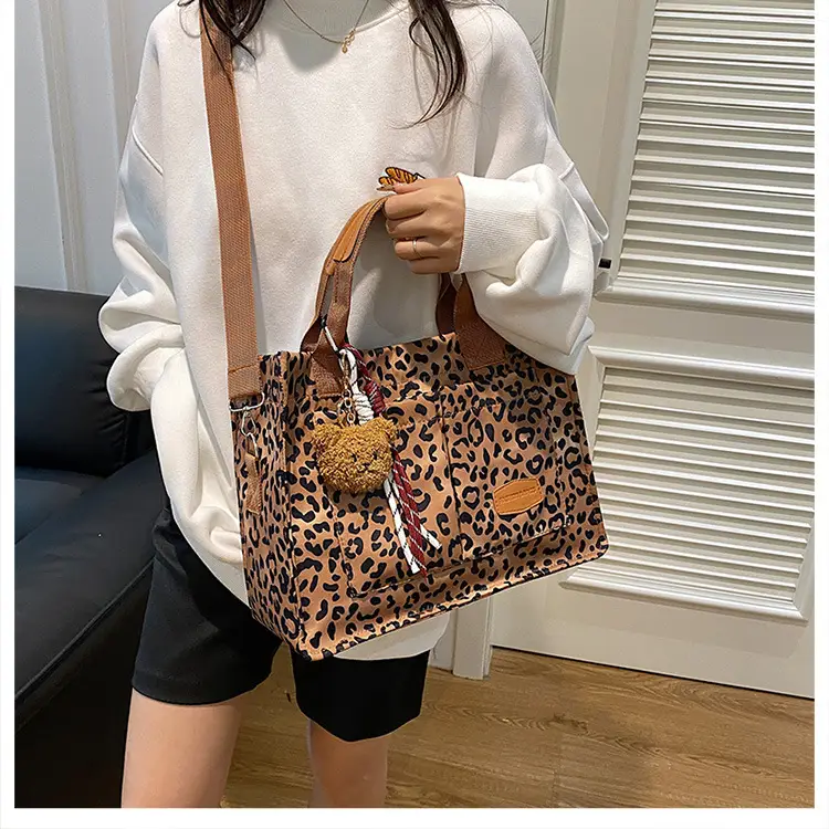 Leopard Print Large Shoulder Bag for Women — feature 25
