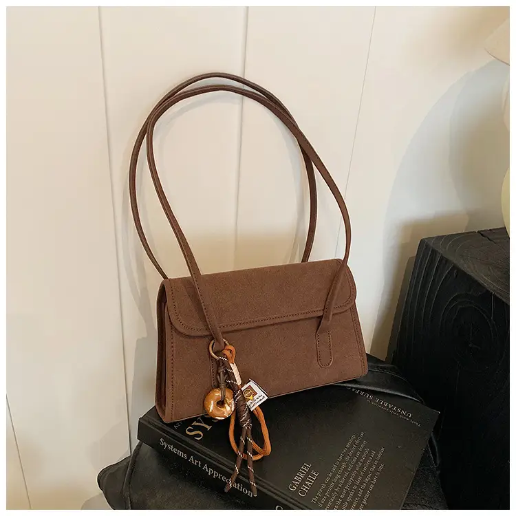 Women's Retro Frosted Shoulder Bag Black 2026 — feature 33