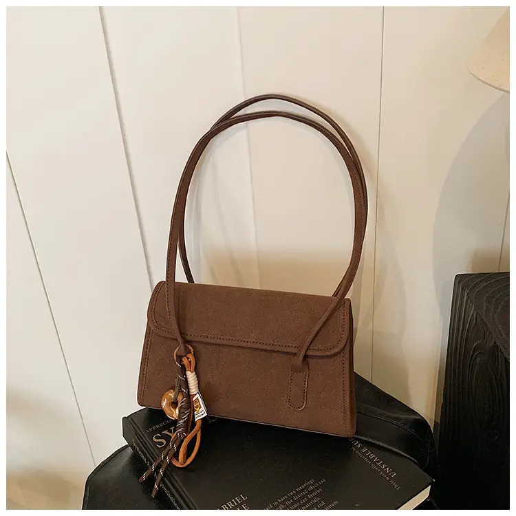 Women's Retro Frosted Shoulder Bag Black 2026 — feature 34