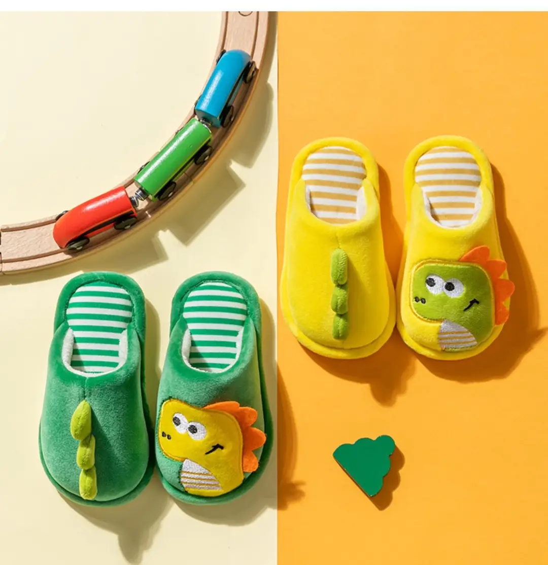Children's Cotton Slippers 2025 Cute Autumn and Winter Boys and Girls Baby Home Indoor Non-Slip Warm Cotton Shoes Winter — feature 1