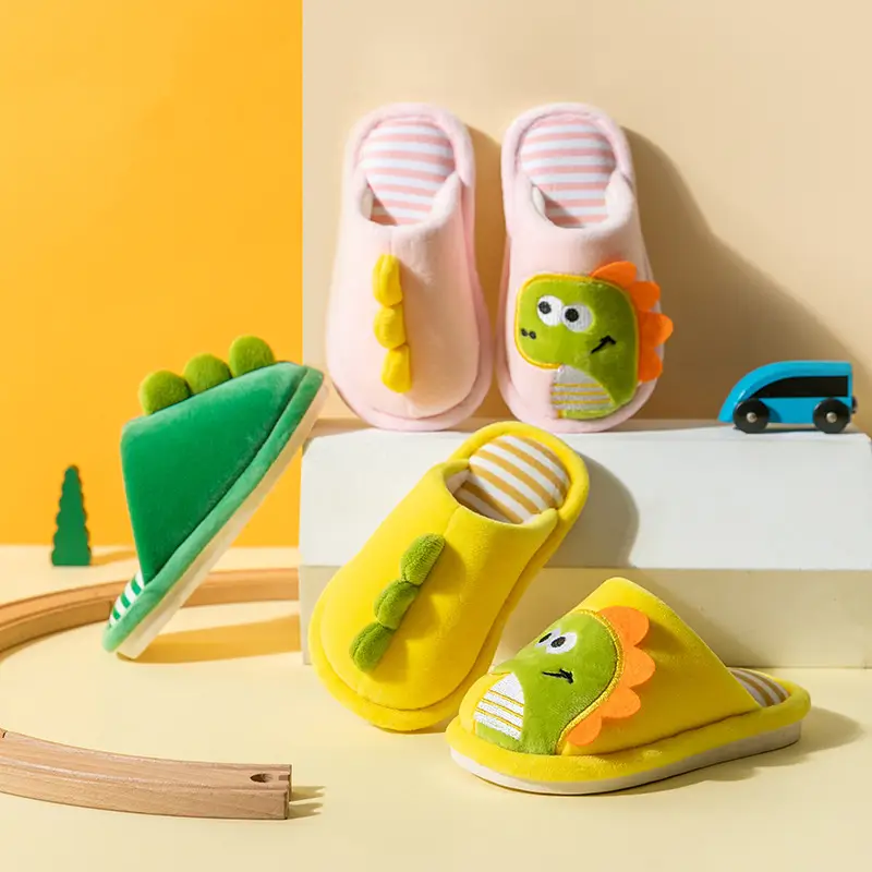Children's Cotton Slippers 2025 Cute Autumn and Winter Boys and Girls Baby Home Indoor Non-Slip Warm Cotton Shoes Winter — feature 3