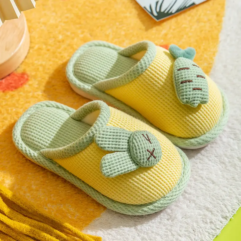 Children's Cotton Slippers 2025 Cute Autumn and Winter Boys and Girls Baby Home Indoor Non-Slip Warm Cotton Shoes Winter