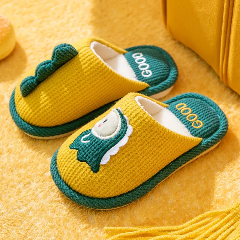 Children's Cotton Slippers 2025 Cute Autumn and Winter Boys and Girls Baby Home Indoor Non-Slip Warm Cotton Shoes Winter