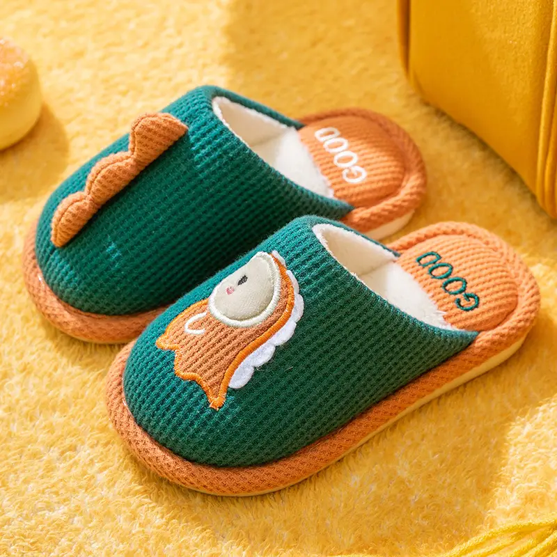 Children's Cotton Slippers 2025 Cute Autumn and Winter Boys and Girls Baby Home Indoor Non-Slip Warm Cotton Shoes Winter