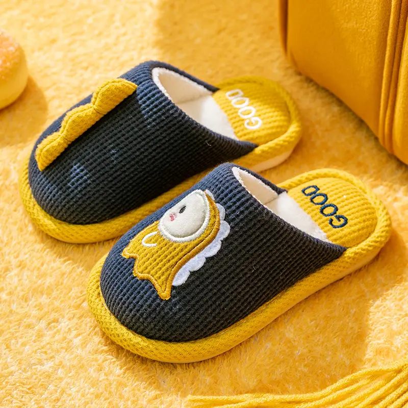 Children's Cotton Slippers 2025 Cute Autumn and Winter Boys and Girls Baby Home Indoor Non-Slip Warm Cotton Shoes Winter