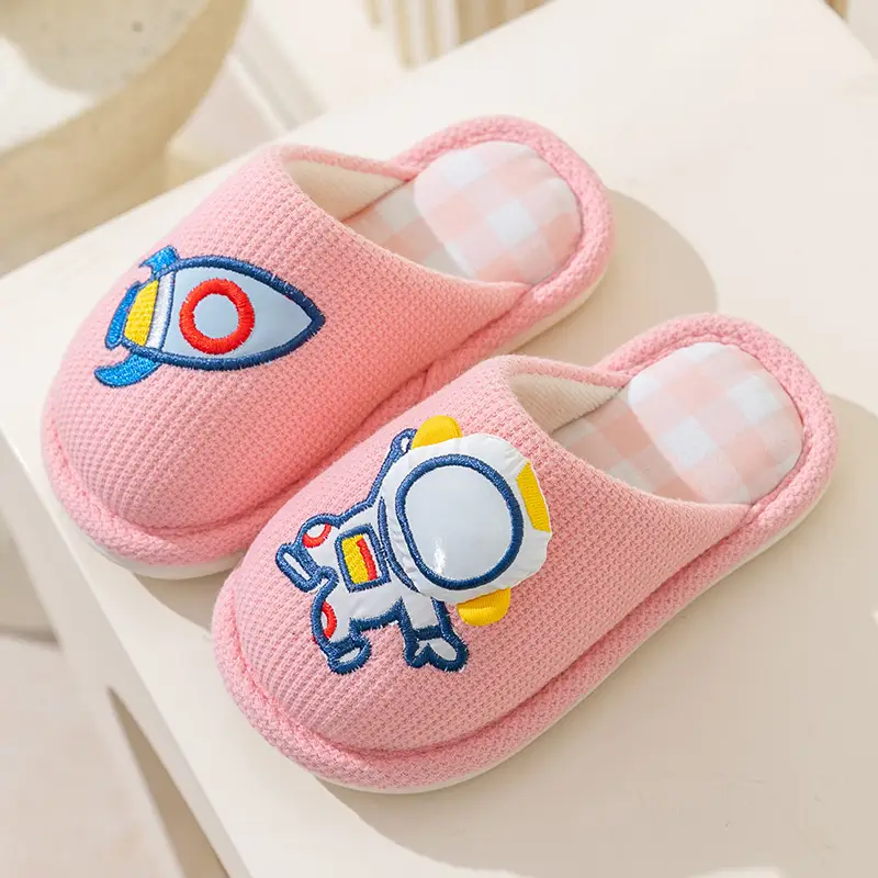 Children's Cotton Slippers 2025 Cute Autumn and Winter Boys and Girls Baby Home Indoor Non-Slip Warm Cotton Shoes Winter