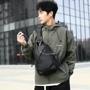 Gray USB-C Crossbody Bag for Men — feature 10
