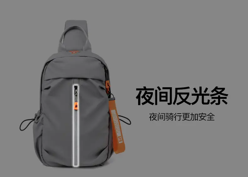 Gray USB-C Crossbody Bag for Men — feature 16