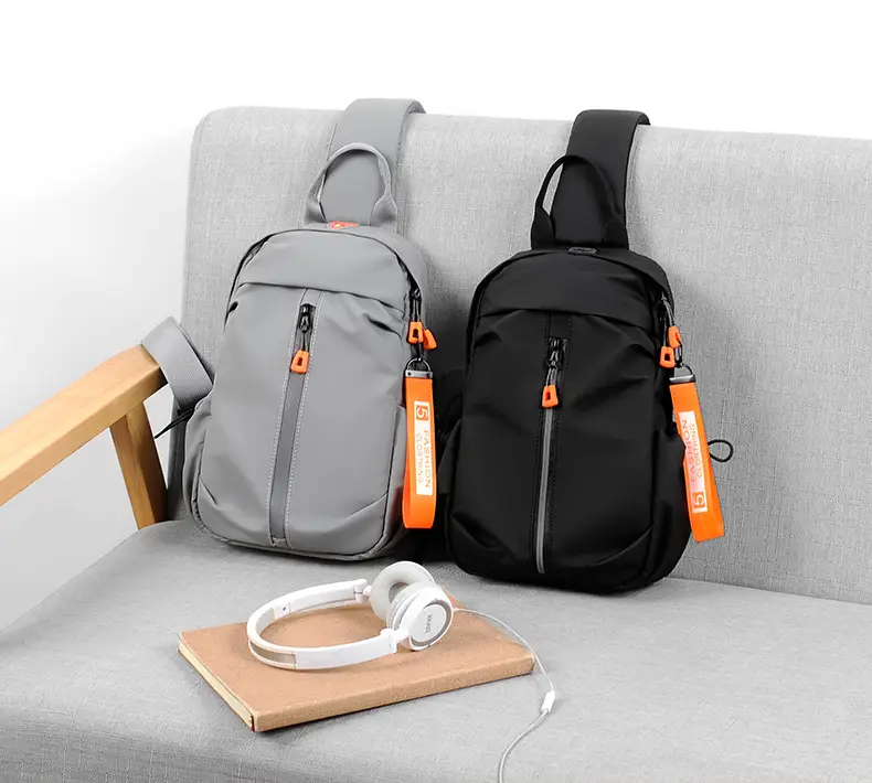 Gray USB-C Crossbody Bag for Men — feature 33