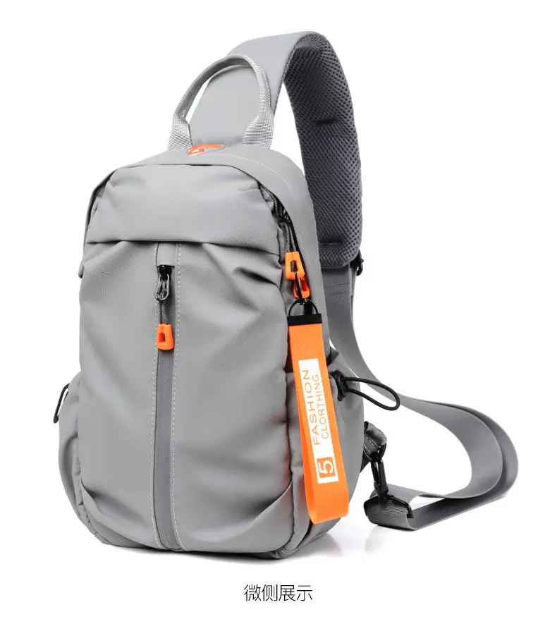 Gray USB-C Crossbody Bag for Men — feature 43