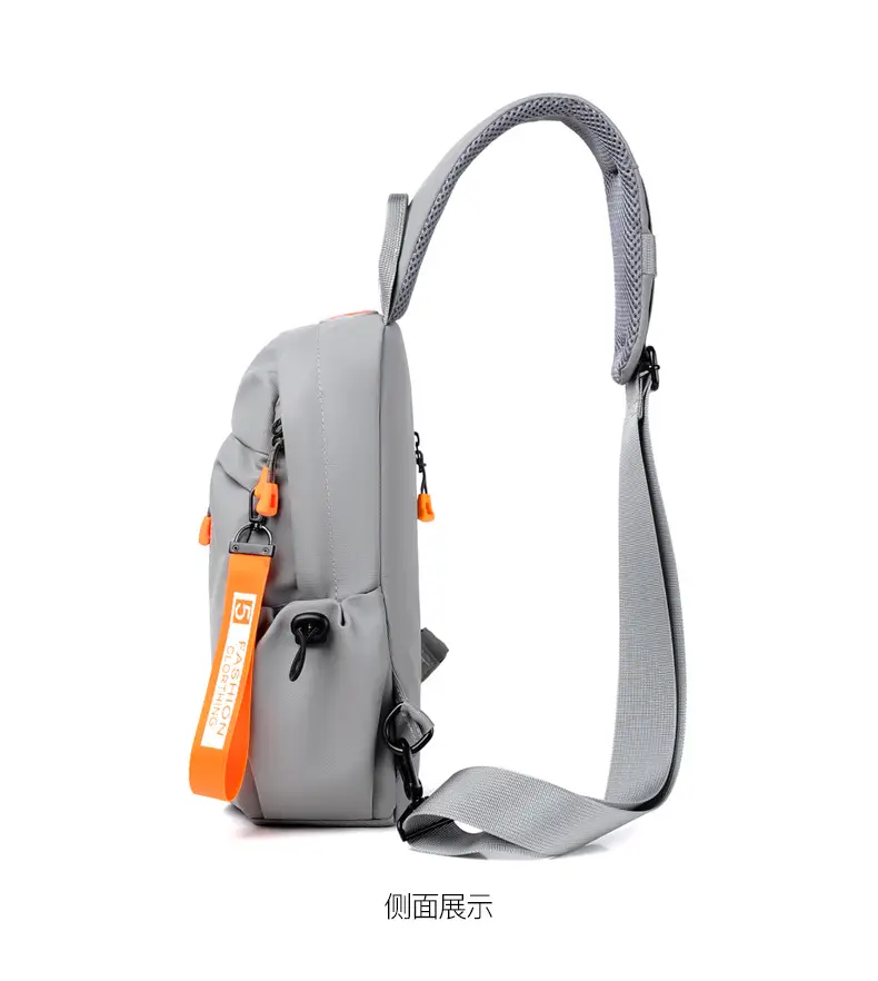 Gray USB-C Crossbody Bag for Men — feature 44