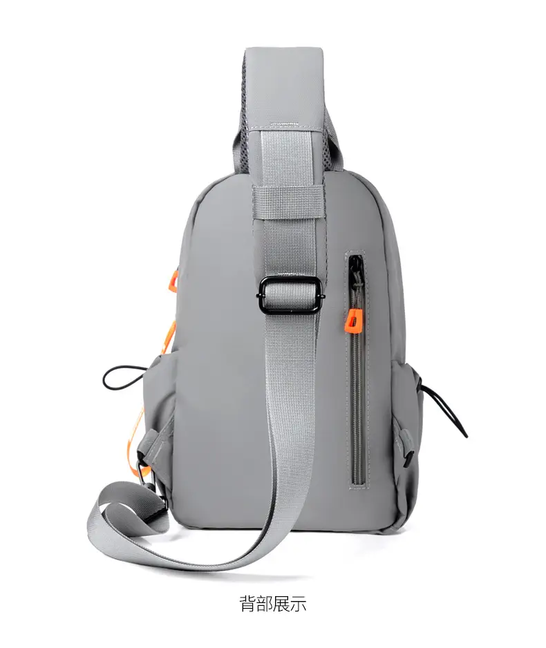 Gray USB-C Crossbody Bag for Men — feature 45