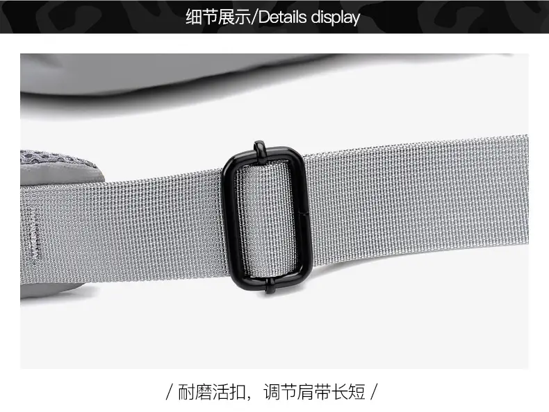 Gray USB-C Crossbody Bag for Men — feature 47