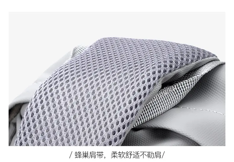 Gray USB-C Crossbody Bag for Men — feature 48