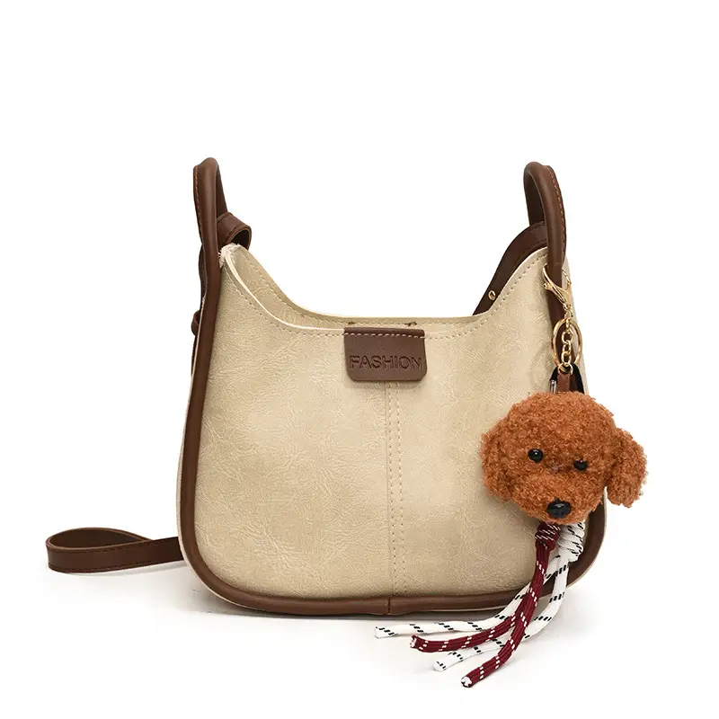 Women's Maillard Shoulder Bag Large Capacity Brown Crossbody - Image 13