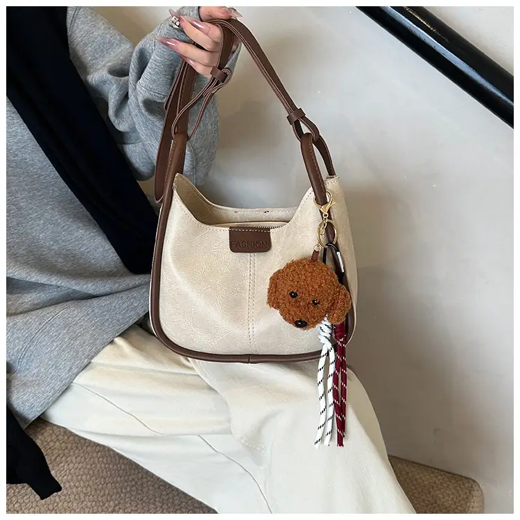 Women's Maillard Shoulder Bag Large Capacity Brown Crossbody — feature 16