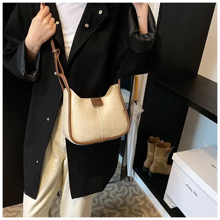 Women's Maillard Shoulder Bag Large Capacity Brown Crossbody — feature 22