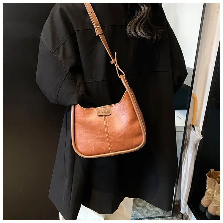 Women's Maillard Shoulder Bag Large Capacity Brown Crossbody — feature 23