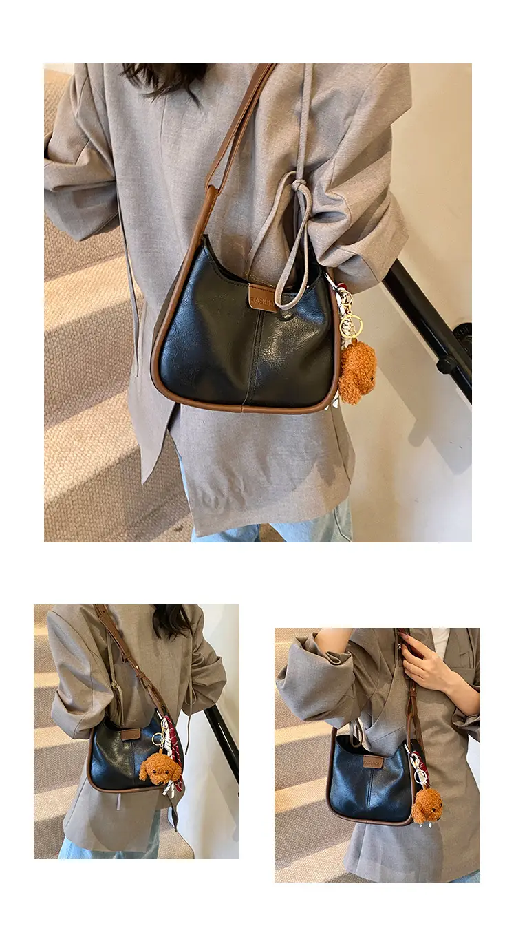Women's Maillard Shoulder Bag Large Capacity Brown Crossbody — feature 24