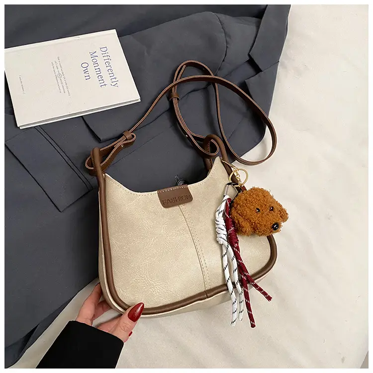 Women's Maillard Shoulder Bag Large Capacity Brown Crossbody - Image 3