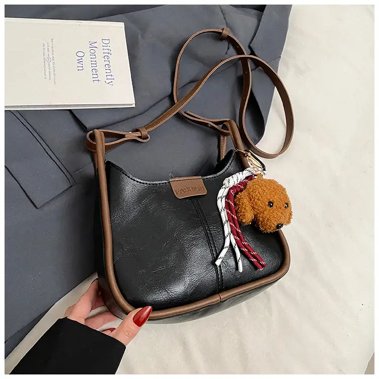 Women's Maillard Shoulder Bag Large Capacity Brown Crossbody - Image 4