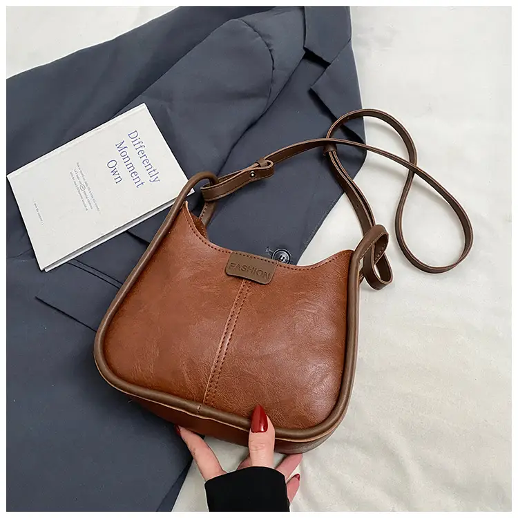 Women's Maillard Shoulder Bag Large Capacity Brown Crossbody - Image 5