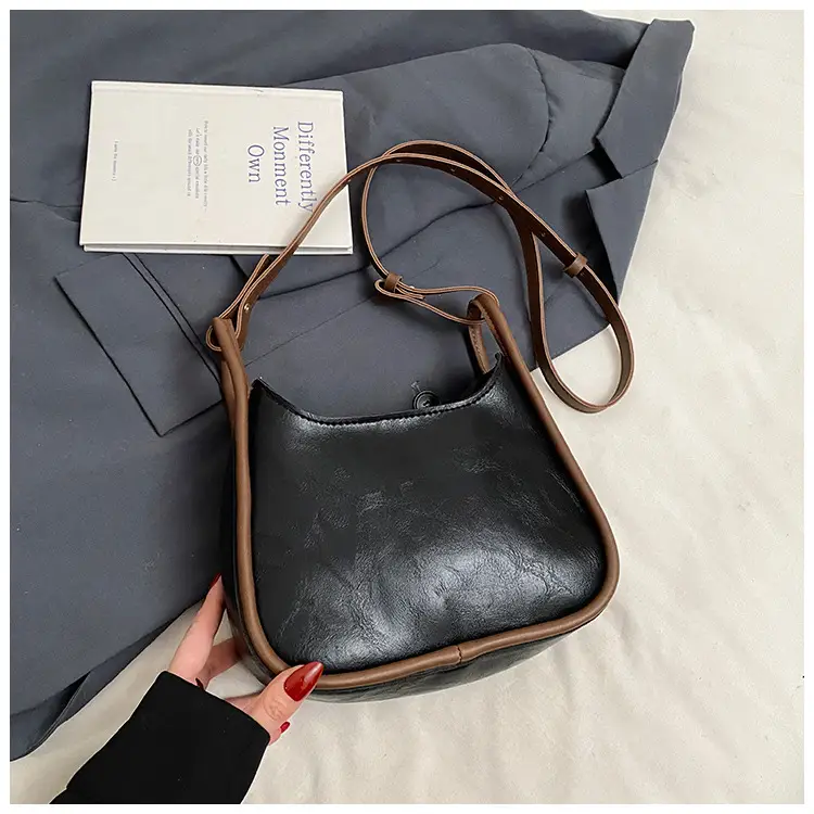 Women's Maillard Shoulder Bag Large Capacity Brown Crossbody - Image 8