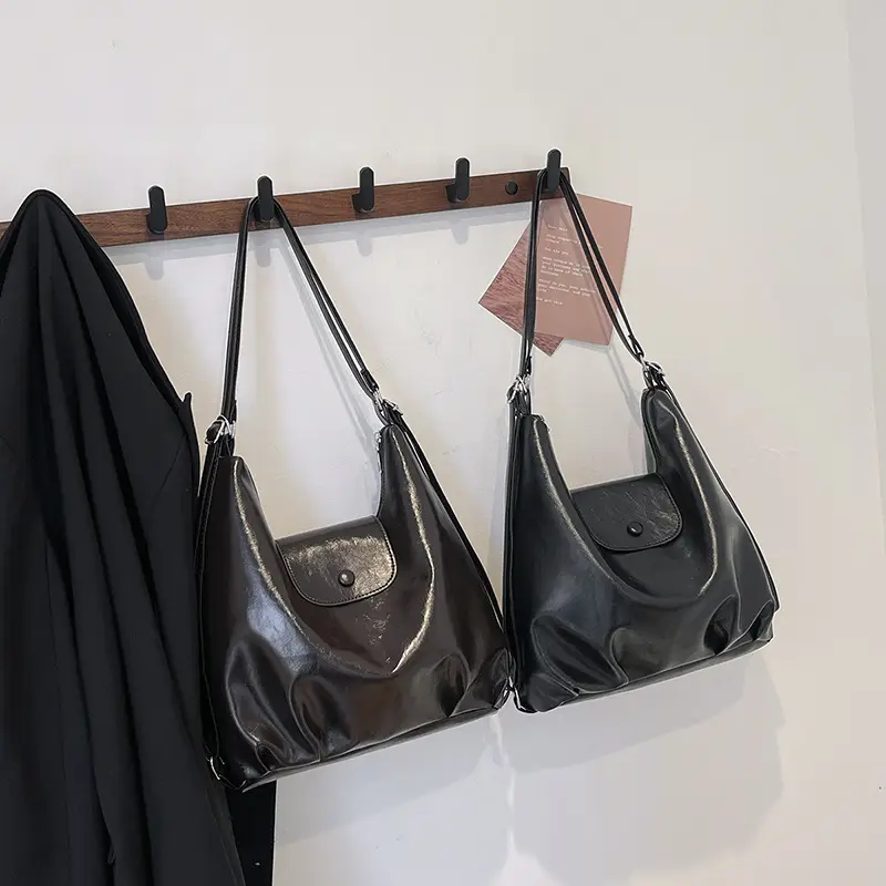 Retro Solid Color Shoulder Backpack for Women 2024 - Image 6