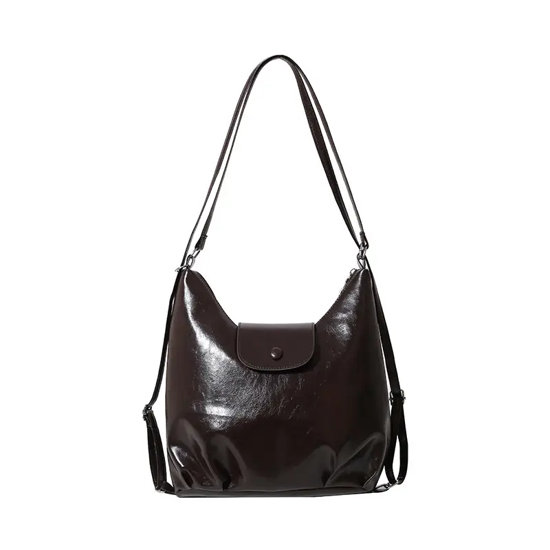 Retro Solid Color Shoulder Backpack for Women 2024 - Image 7
