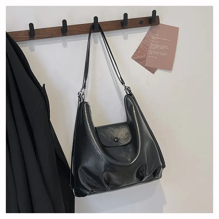 Retro Solid Color Shoulder Backpack for Women 2024 — feature 19