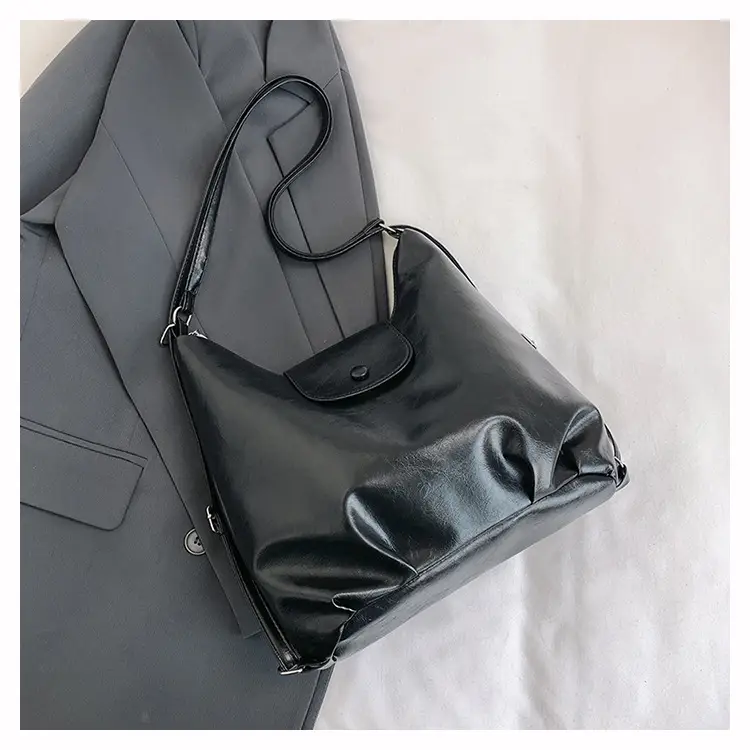 Retro Solid Color Shoulder Backpack for Women 2024 — feature 23