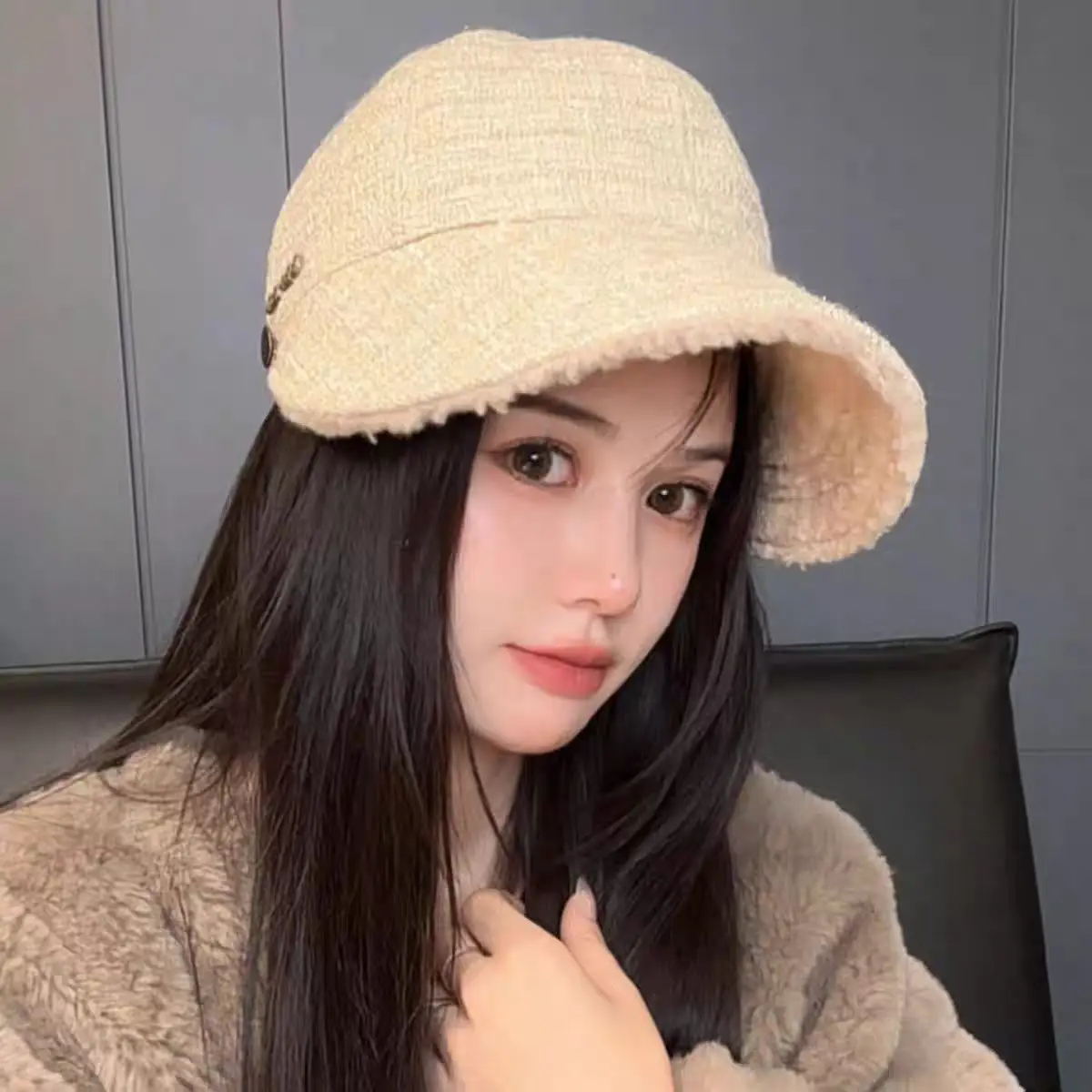 New Autumn Winter Reversible Fisherman Cap with Wide Brim - Image 14
