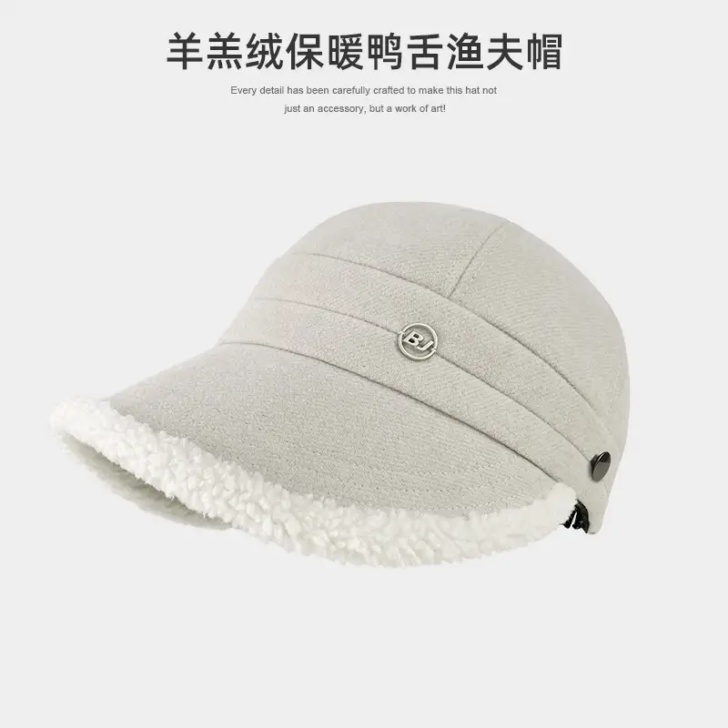 New Autumn Winter Reversible Fisherman Cap with Wide Brim - Image 5