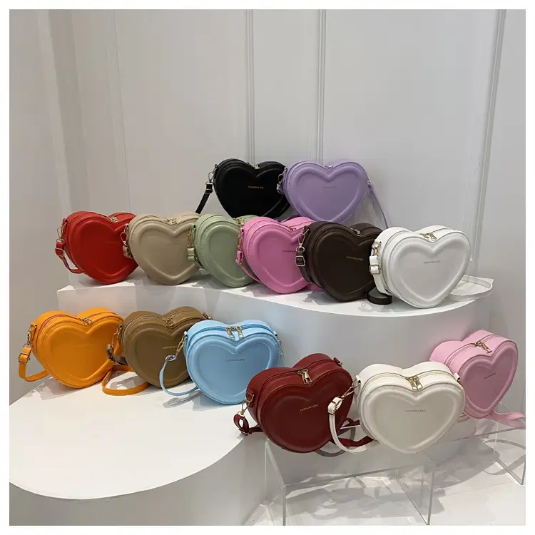 Heart Shaped Green Women's Crossbody Bag - Image 15