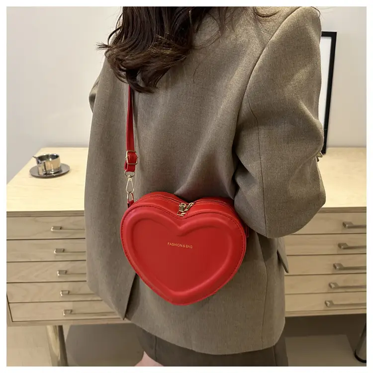 Heart Shaped Green Women's Crossbody Bag — feature 22